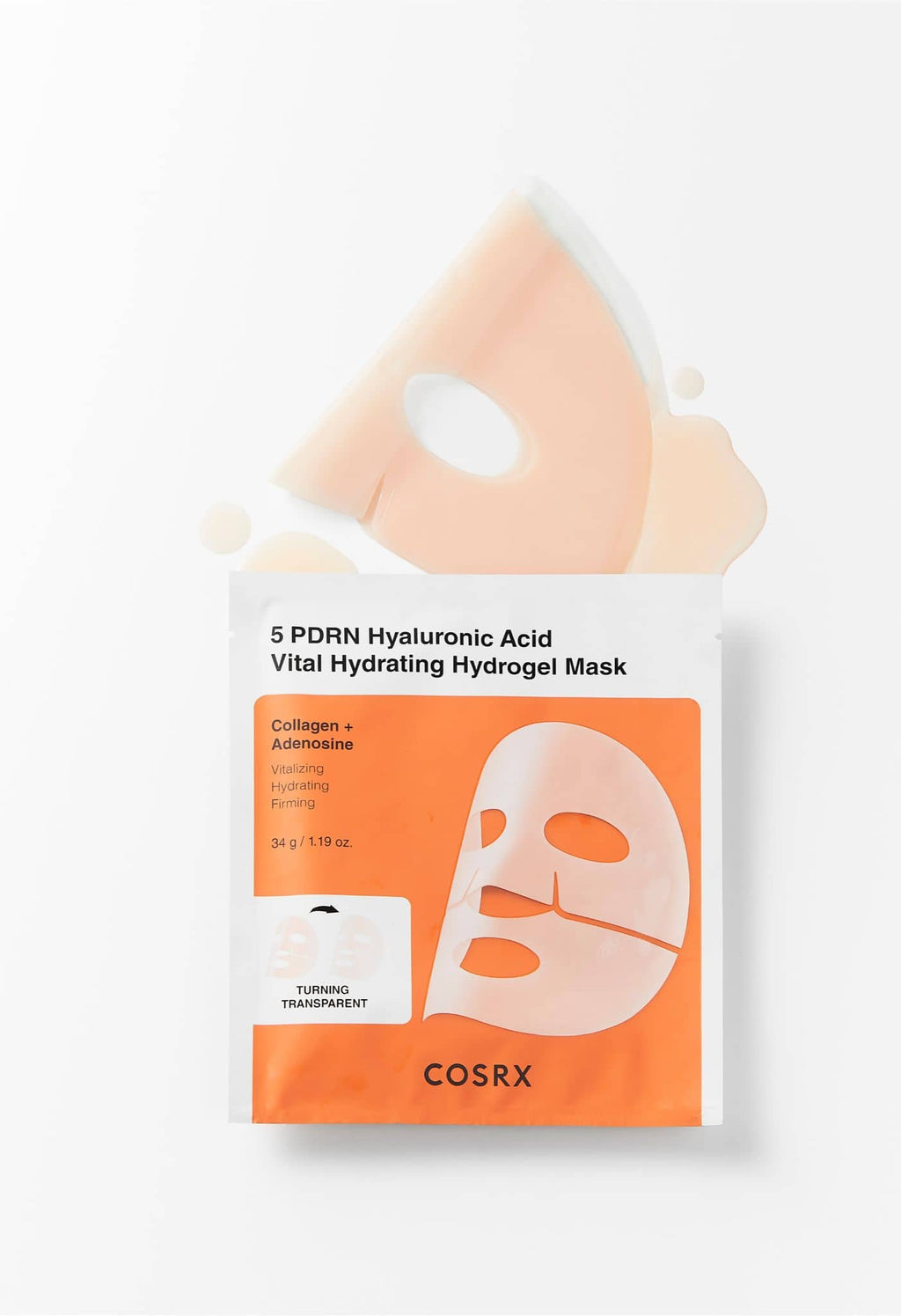 ($80+ Free Gift) COSRX 5 PDRN Hyaluronic Acid Vital Hydrating Hydrogel Mask