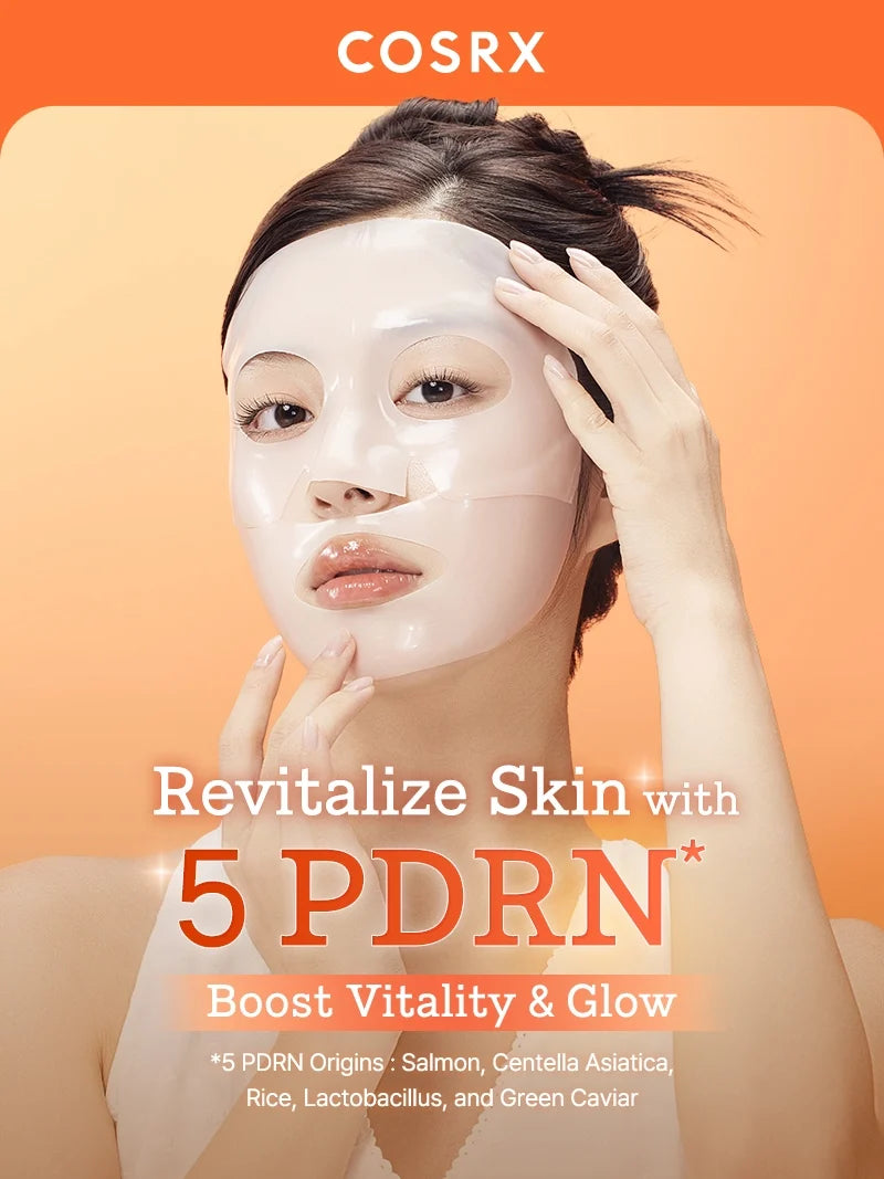 ($80+ Free Gift) COSRX 5 PDRN Hyaluronic Acid Vital Hydrating Hydrogel Mask