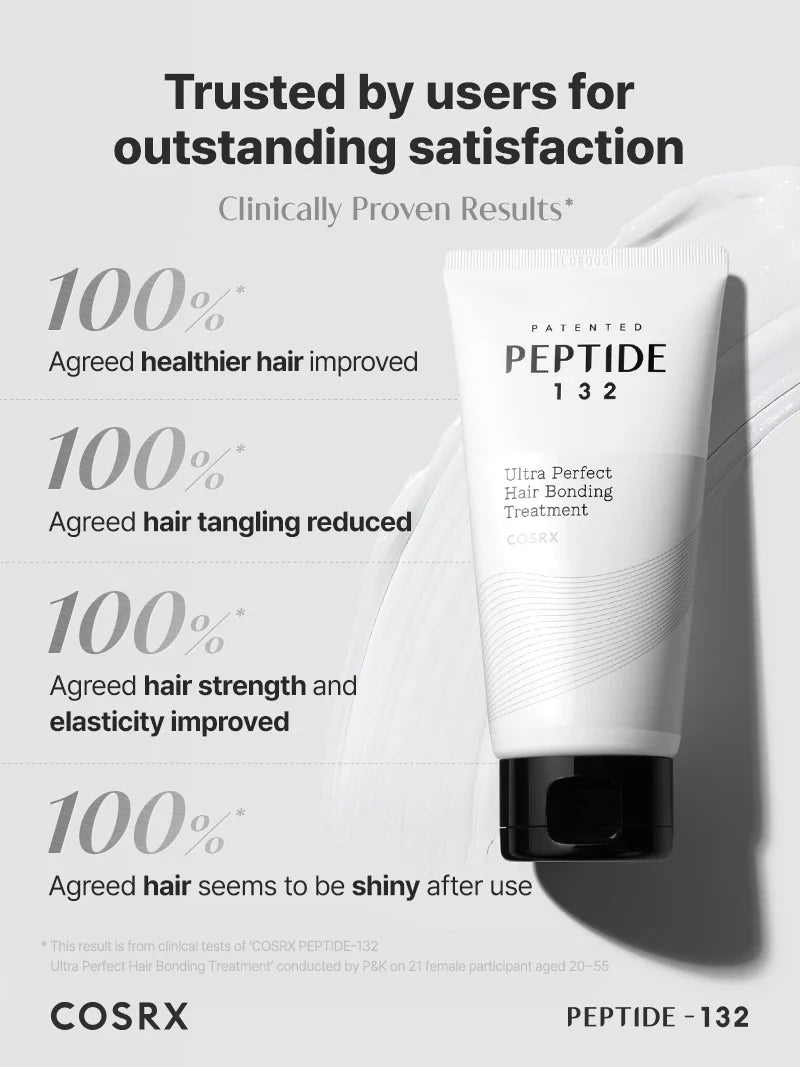 ($100+ Free gift) COSRX PEPTIDE-132 Ultra Perfect Hair Bonding Treatment 60mL