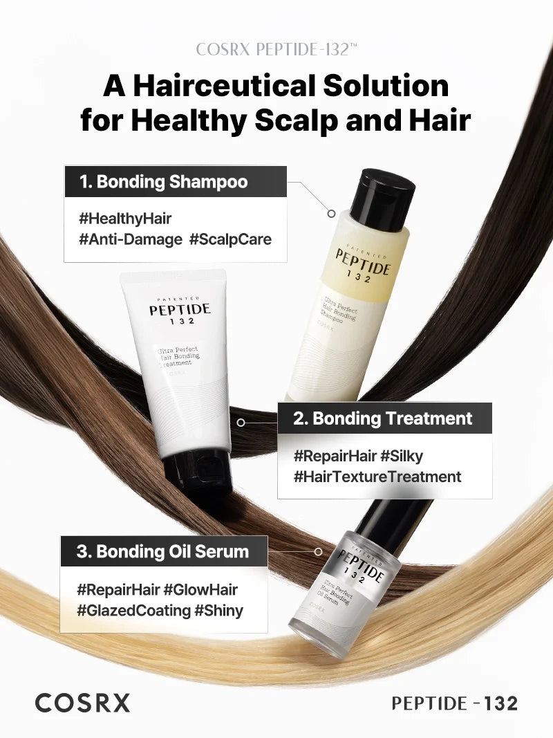 ($100+ Free gift) COSRX PEPTIDE-132 Ultra Perfect Hair Bonding Treatment 60mL