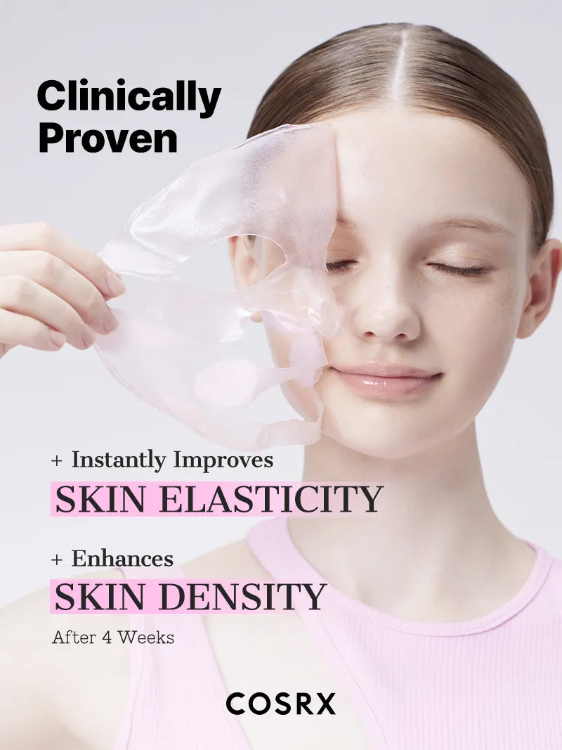 (￡40+ Free Gift) COSRX The Peptide Collagen Lifting Glow Hydrogel Mask_3ea